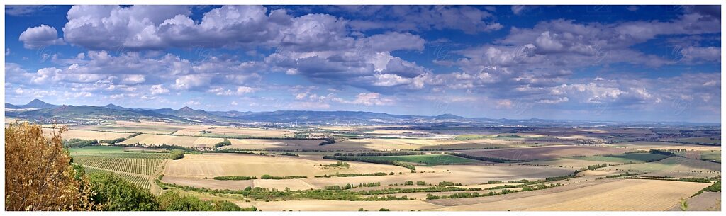 Panoráma směr Litoměřice